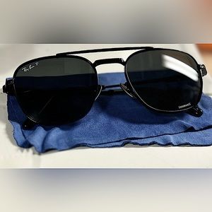 Ray-ban Frank II Titanium sun glasses (READ DESCRIPTION)